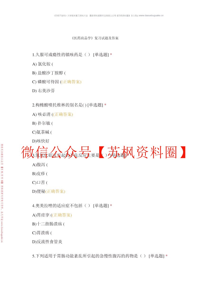 医药商品学